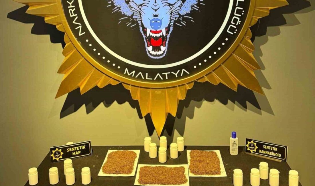 Malatya’da sokak satıcılarına yönelik düzenlenen operasyonda bin 791 adet sentetik