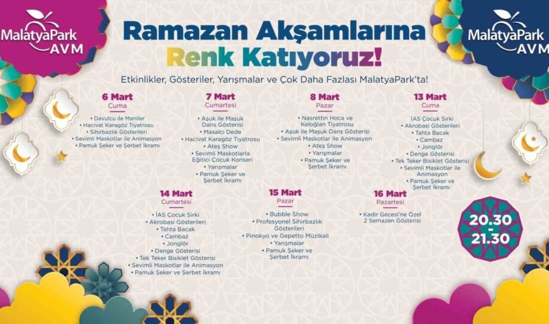 Malatya’nın ilk ve en büyük alışveriş ve yaşam merkezi MalatyaPark