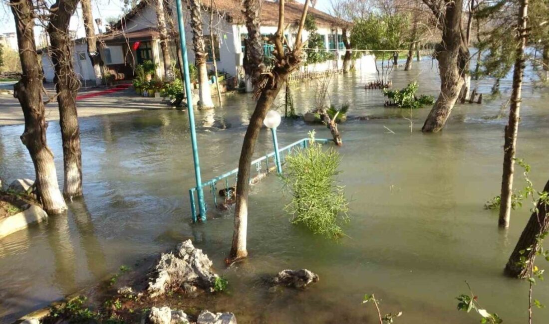 Antalya’nın Manavgat ilçesinde etkili olan yağışlar Manavgat Oymapınar Barajı’nda su