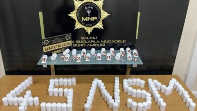 Manisa’da polis ekiplerinin düzenlediği operasyonda 14 bin 866 adet sentetik