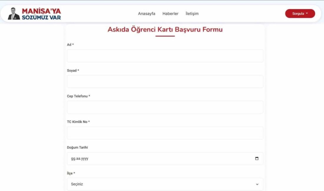 Manisa Büyükşehir Belediyesi tarafından hayata geçirilen ’Askıda öğrenci kartı’ ve