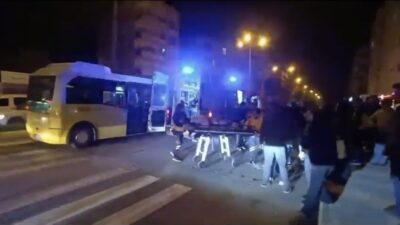 Mardin’in Nusaybin ilçesinde motosikletin çarptığı kadın yaralandı. Kaza ,Mardin Yolu