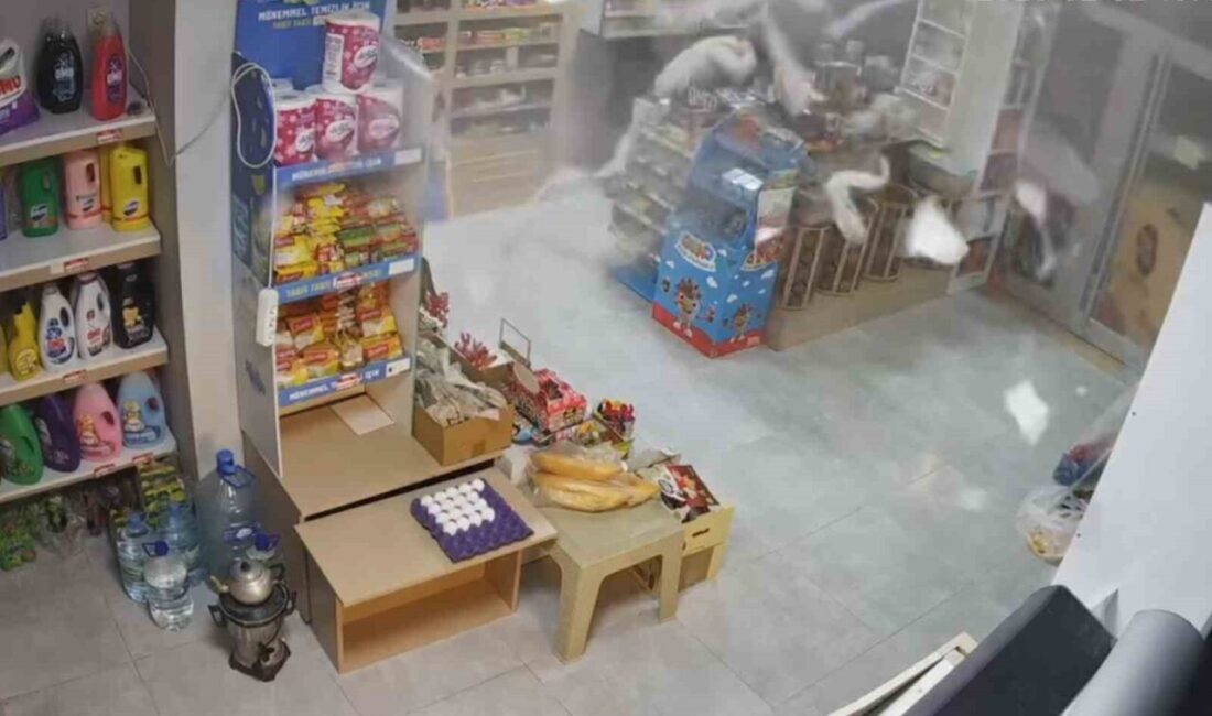 Kırıkkale’nin Yahşihan ilçesinde bir markette soğutuculu reyon dolabında meydana gelen