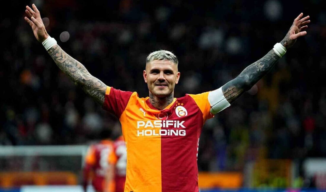 Galatasaray’ın Arjantinli futbolcusu Mauro Icardi, Kayserispor maçında attığı golle sarı-kırmızılılardaki