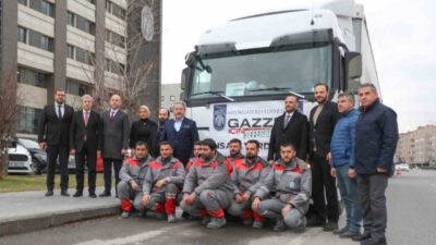 Melikgazi Belediyesi, Gazze’de yaşanan yaşam mücadelesine kayıtsız kalmayarak hazırlanan yardım