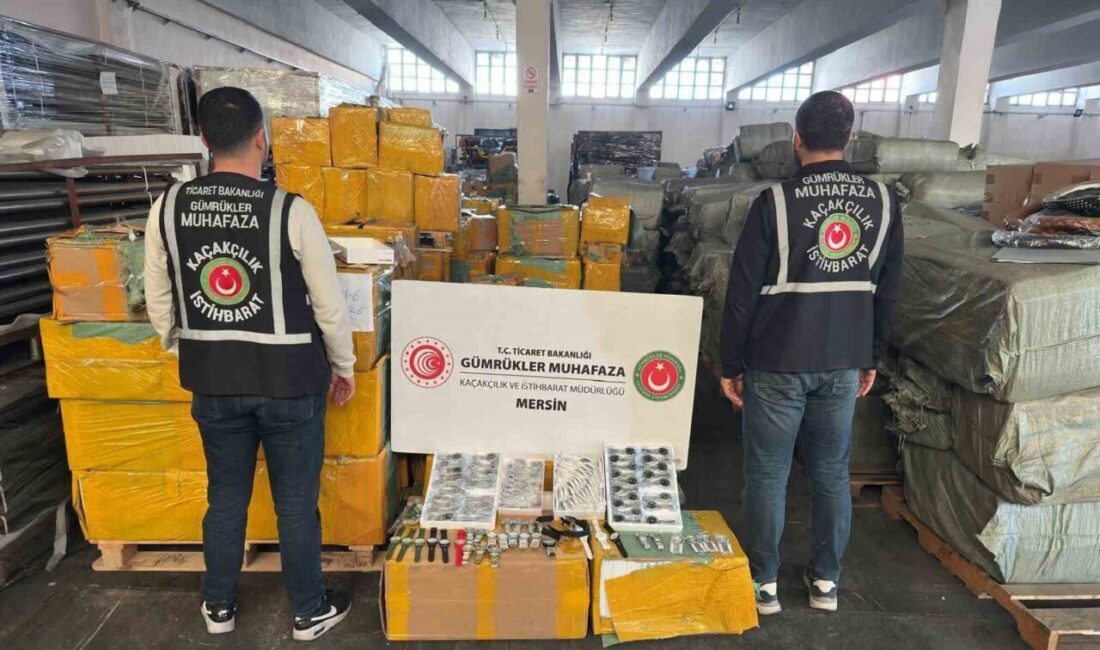 Mersin’de gümrük muhafaza ekiplerince düzenlenen operasyonda piyasa değeri yaklaşık 1,5
