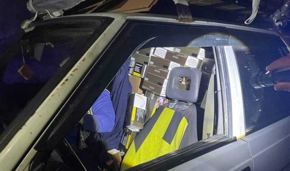 Mersin’de jandarma ekiplerince sigara kaçakçılığına yönelik düzenlenen operasyonda 2 şüpheli