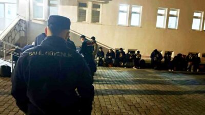 Muğla’nın Milas ilçesi Geren Koyu mevkiinde Sahil Güvenlik ve Jandarma