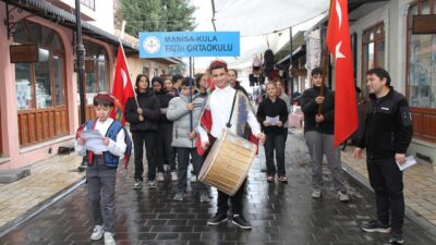 Manisa’nın Kula ilçesinde Fatih Ortaokulu öğrencileri, Ramazan ayının manevi atmosferini