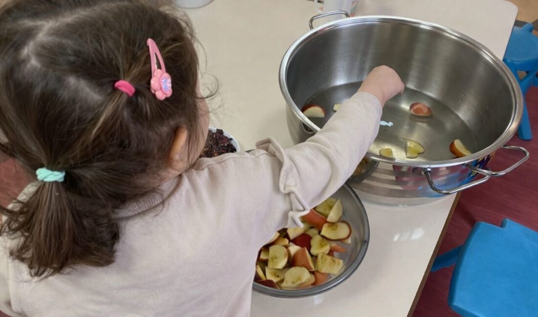 Kütahya’nın Tavşanlı ilçesinde eğitim veren Hande Gül Anaokulu “Minik Eller”