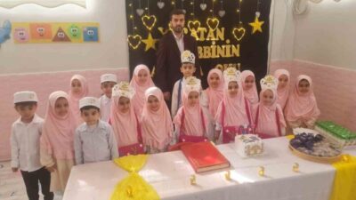 Diyarbakır’ın Çermik ilçesinde merkez 4-6 yaş Kur’an kursunda, Kur’an-ı Kerim’e
