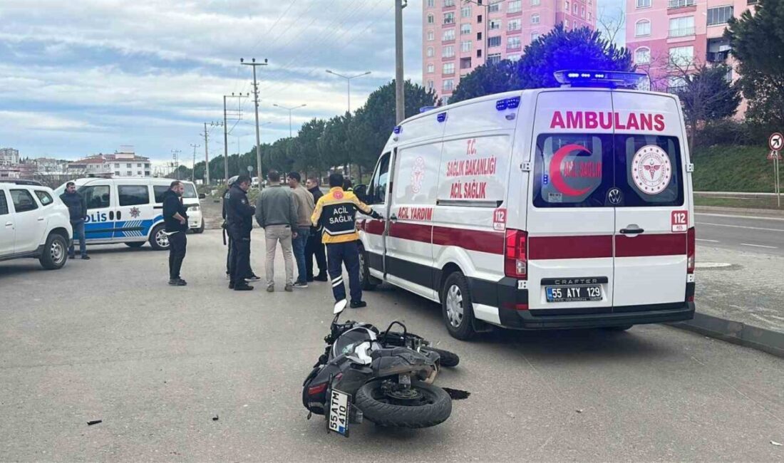 SAMSUN (İHA) – Samsun’da otomobil ile motosikletin çarpıştığı kazada 2