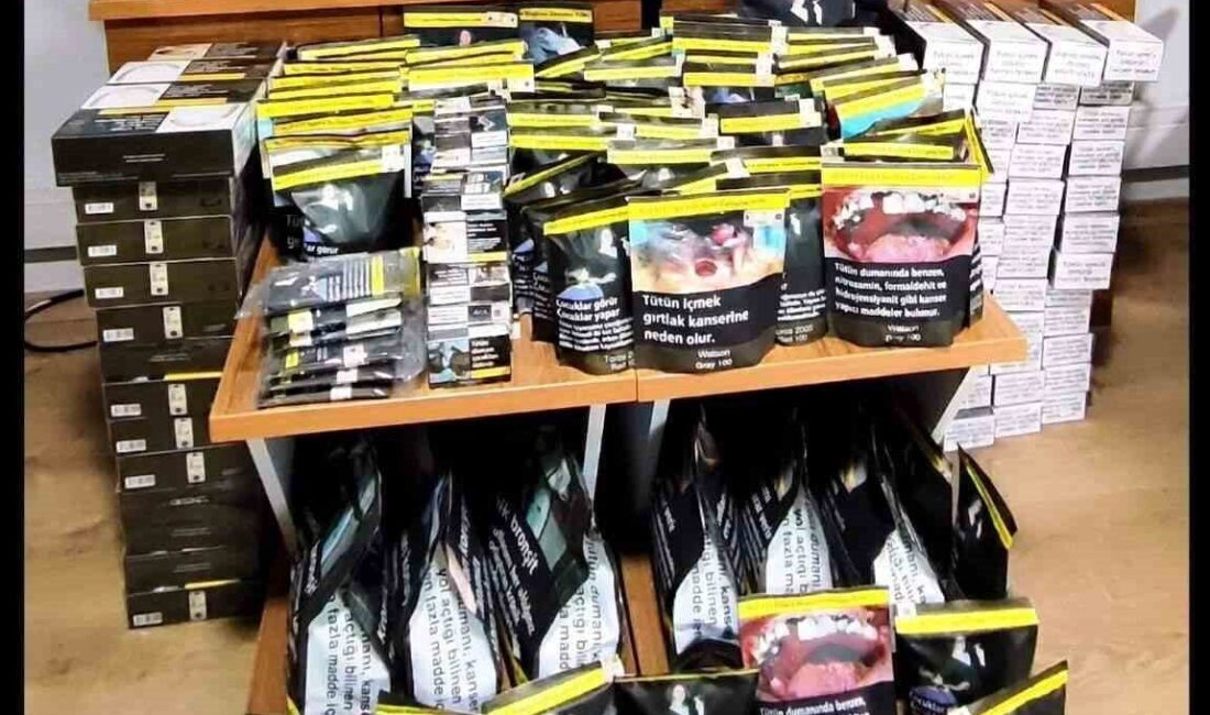 Mudanya İlçe Emniyet Müdürlüğü ekipleri, tütün ve tütün mamulleri kaçakçılığının