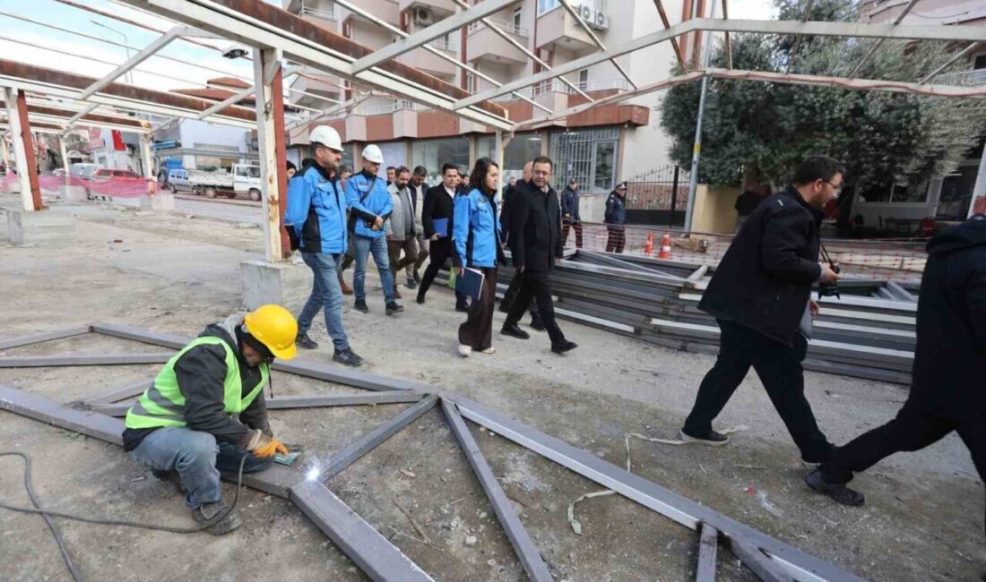 Muğla Büyükşehir Belediyesi, Yatağan Pazaryerinde başlattığı bakım, onarım ve tadilat