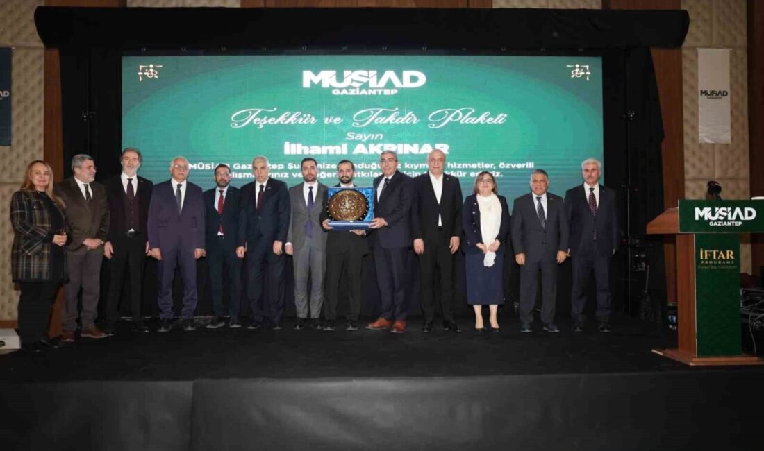 MÜSİAD Gaziantep Şubesi, geleneksel iftar programında üyeleri ve protokol ile