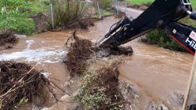 Muğla’da devam eden sağanak yağışlarda birçok bölgede taşkın ve sel