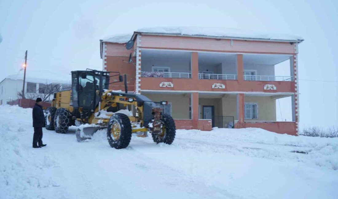 Muş’ta etkili olan yoğun kar yağışı nedeniyle 173 köy yolu