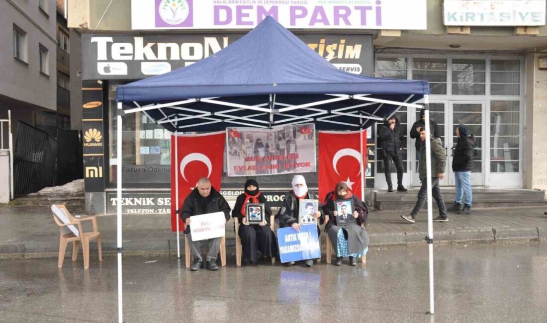 Muş’ta 235 haftadır DEM Parti İl Başkanlığı binası önünde evlat