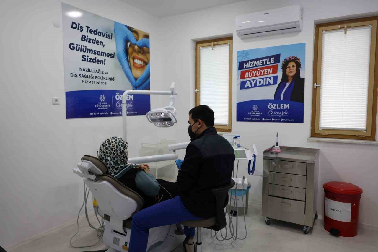 Aydın Büyükşehir Belediyesi tarafından Nazilli’de hizmete sunulan Ağız ve Diş