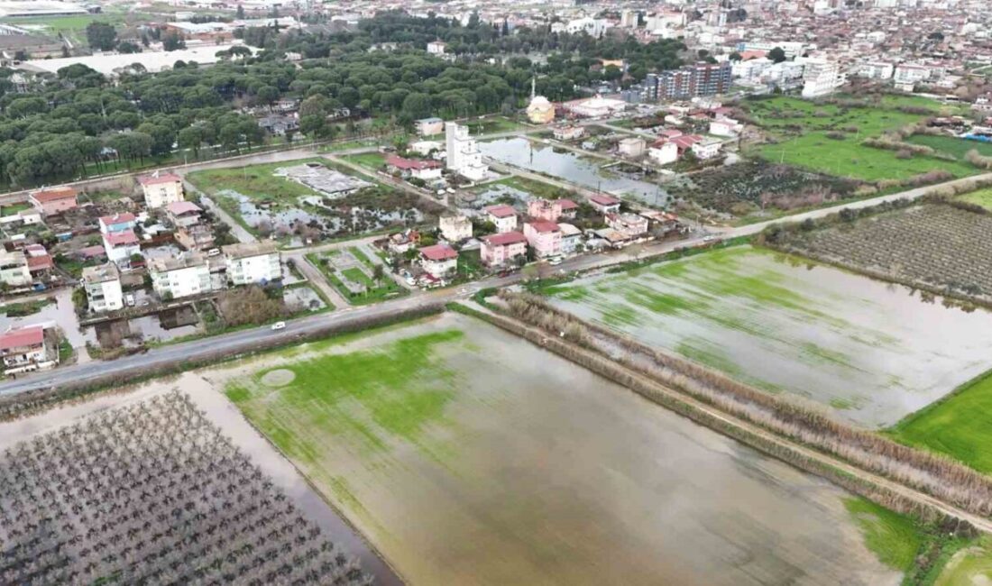 Aydın’ın Nazilli ilçesinde dün gece yaşanan sağanak yağışın ardından mahalleli