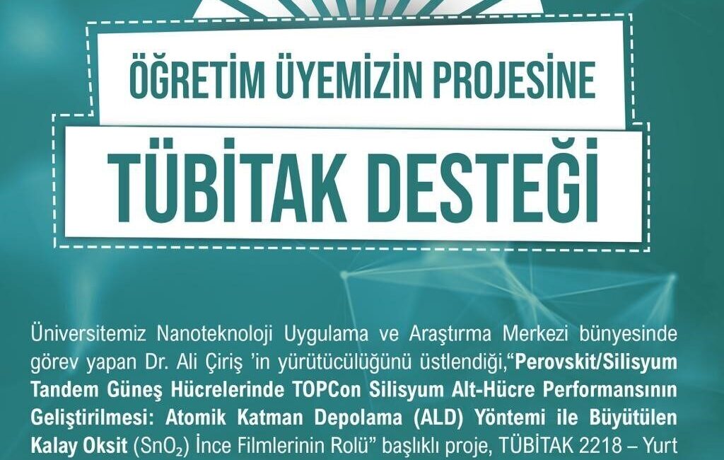 Niğde Ömer Halisdemir Üniversitesi Nanoteknoloji Uygulama ve Araştırma Merkezi bünyesinde