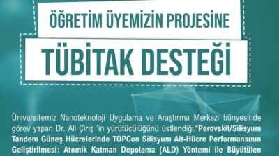 Niğde Ömer Halisdemir Üniversitesi Nanoteknoloji Uygulama ve Araştırma Merkezi bünyesinde
