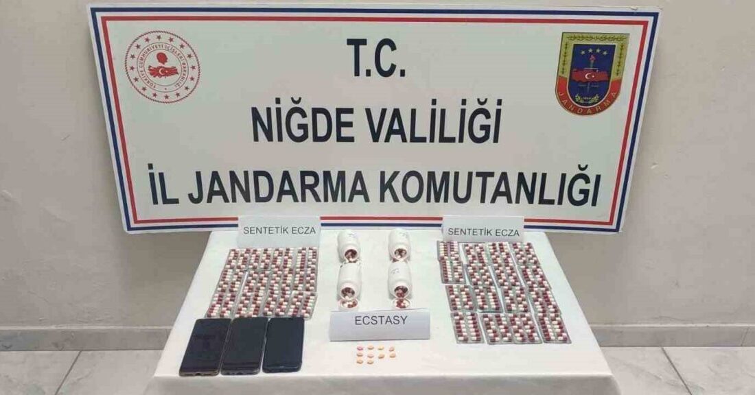 Niğde İl Jandarma Komutanlığı tarafından uyuşturucu ile mücadele çerçevesinde yapılan