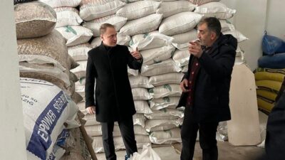 Muş’un Bulanık İlçe Kaymakamı Ömer Övünç Koşansu , esnaf ziyaretleri