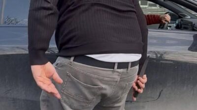 Küçükçekmece’de otomobil sürücüsünü aracından aldığı bıçak ile tehdit eden ve
