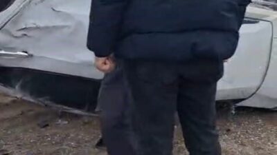 Van’ın Erciş ilçesinde kontrolden çıkan otomobil takla attı, sürücü kazayı