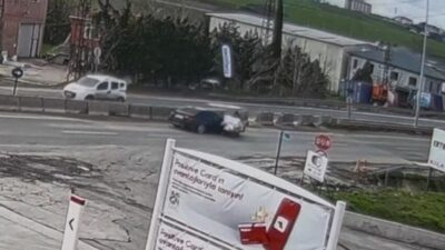 Tekirdağ’ın Ergene ilçesinde ehliyetsiz sürücünün kullandığı otomobille çarpışan elektrikli bisikletin