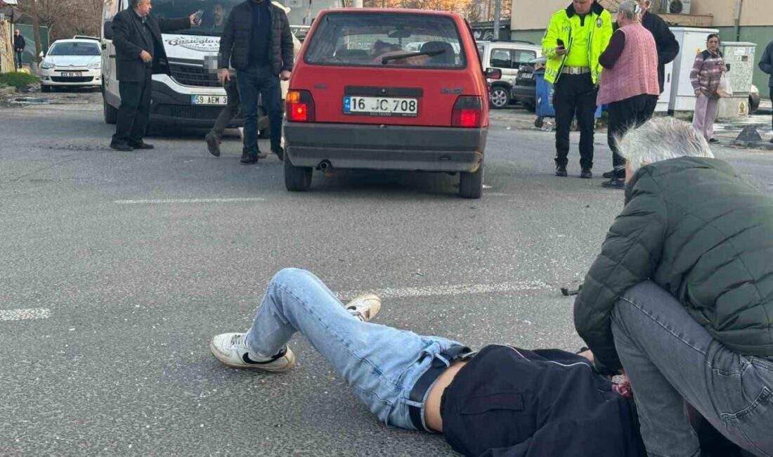 Tekirdağ’ın Muratlı ilçesinde otomobil ile çarpışan motosikletin sürücüsü yaralandı. İddiaya