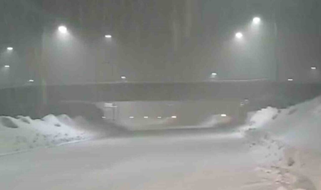 Rize’nin İkizdere ilçesinde 2640 rakımlı Ovit Dağı’nda kar yağışı etkili