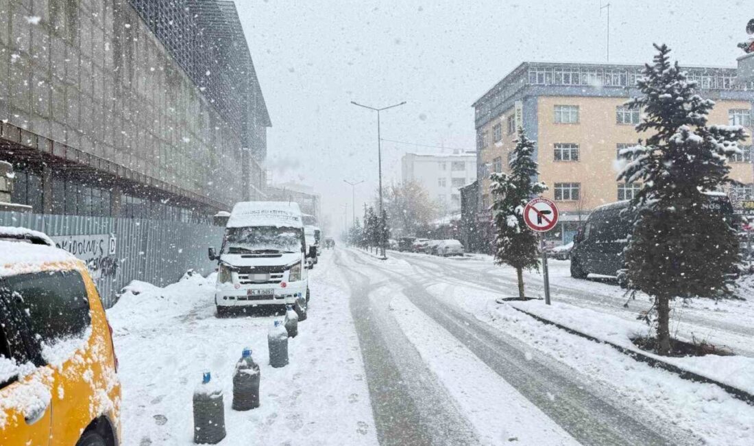 Ağrı’nın Patnos ilçesinde etkili olan kar yağışı hayatı olumsuz etkilemeye
