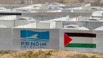 Pendik Belediyesinin Gazze’de kurduğu çadır kent tamamlandı. Pendik Belediye Başkanı
