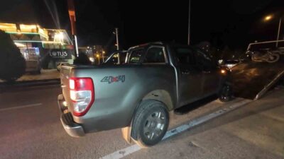 Karaman’da polisin ‘dur’ ihtarına uymayarak geri manevra ile kaçmaya çalışan