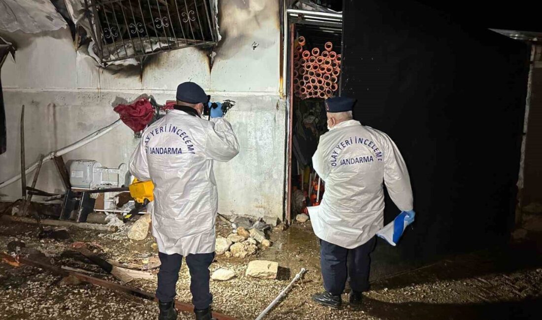 Uşak’ın Sivaslı ilçesine bağlı Yenierice köyü Bahçesaray mevkiinde prefabrik evde
