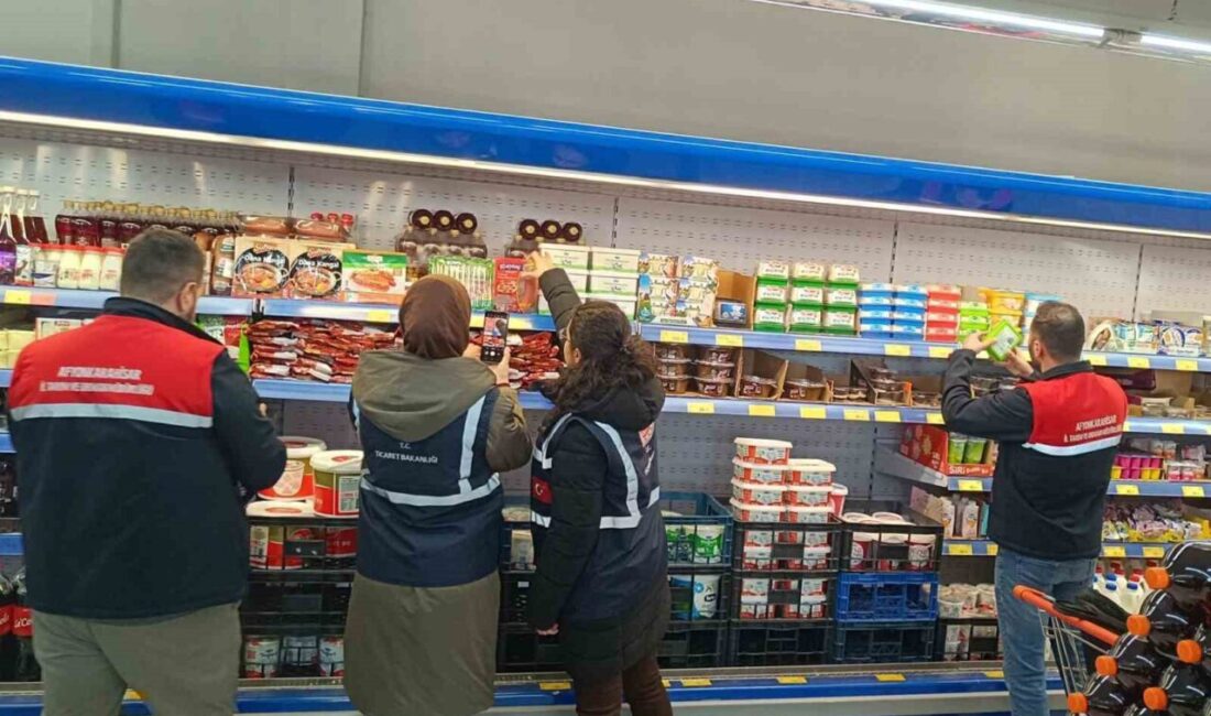 Afyonkarahisar Tarım ve Orman İl Müdürlüğü tarafından kentteki zincir marketlere