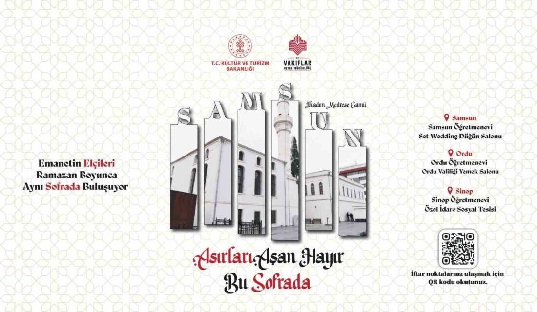 Vakıflar Samsun Bölge Müdürlüğü, Ramazan ayı boyunca Samsun’da belirlenen noktalarda