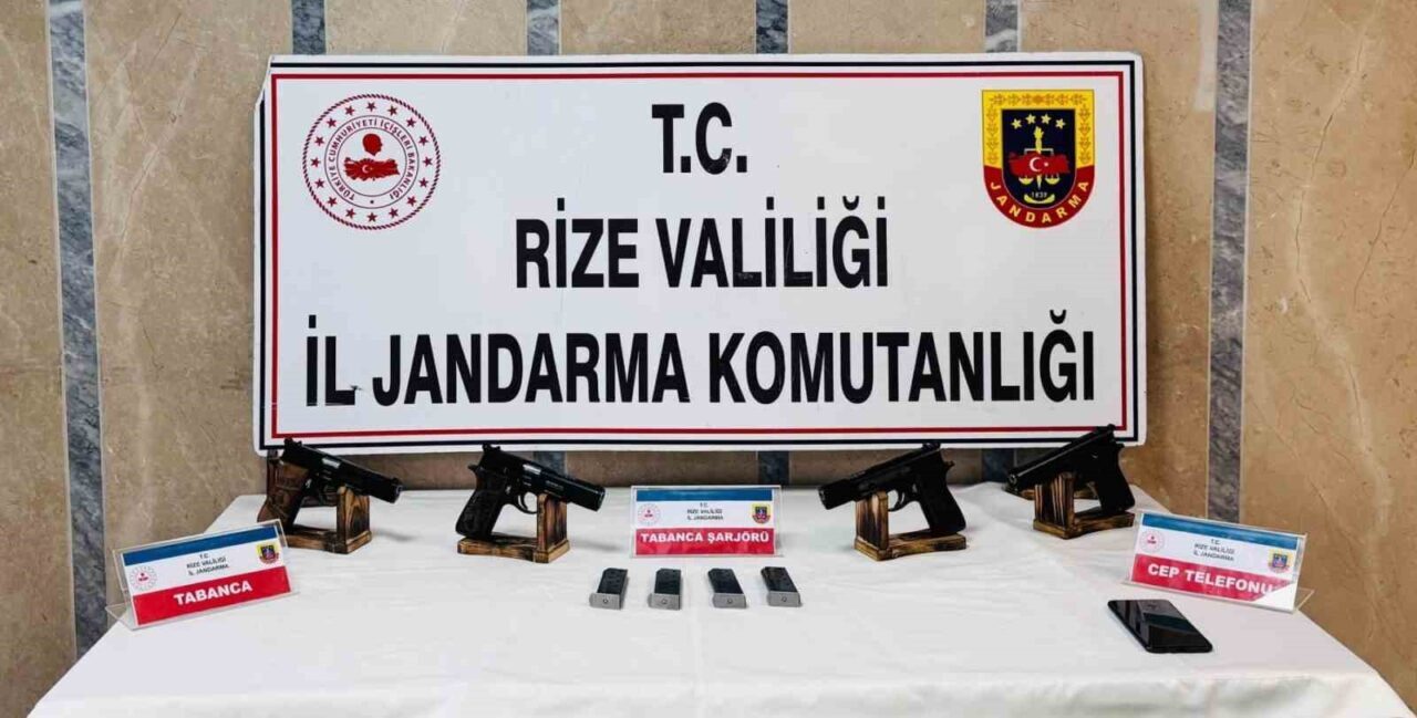 Rize İl Jandarma Komutanlığı ekiplerince düzenlenen operasyonda 1 kişi gözaltına
