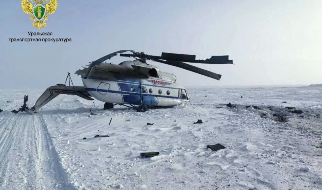 Rusya’ya bağlı Yamalo-Nenets Özerk Bölgesinde 10 kişinin bulunduğu Mi-8 helikopteri