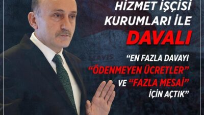 Sağlık ve sosyal hizmet işkolunda en fazla dava ‘ödenmeyen ücretler’