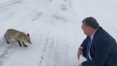 Artvin’in Şavşat Belediye Başkanı Durmuş Aydın, Sahara Geçidi’nden aracıyla geçerken