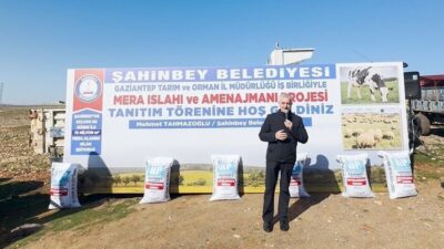 Şahinbey Belediyesi, hayvancılığın güçlendirilmesi amacıyla 75 milyon metrekarelik mera alanında