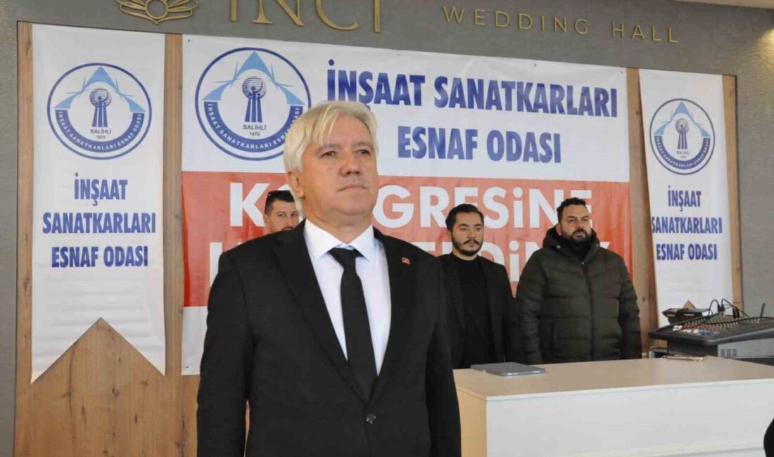 Manisa’nın Salihli ilçesindeki İnşaat Sanatkarları Esnaf Odası’nın yapılan olağan genel