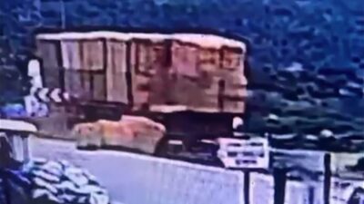 İzmir’in Kiraz ilçesinde, yol kenarından yürürken, park halindeki bir tırdan