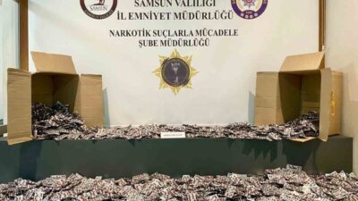 Samsun’un İlkadım ilçesinde düzenlenen iki ayrı operasyonda toplam 80 bin