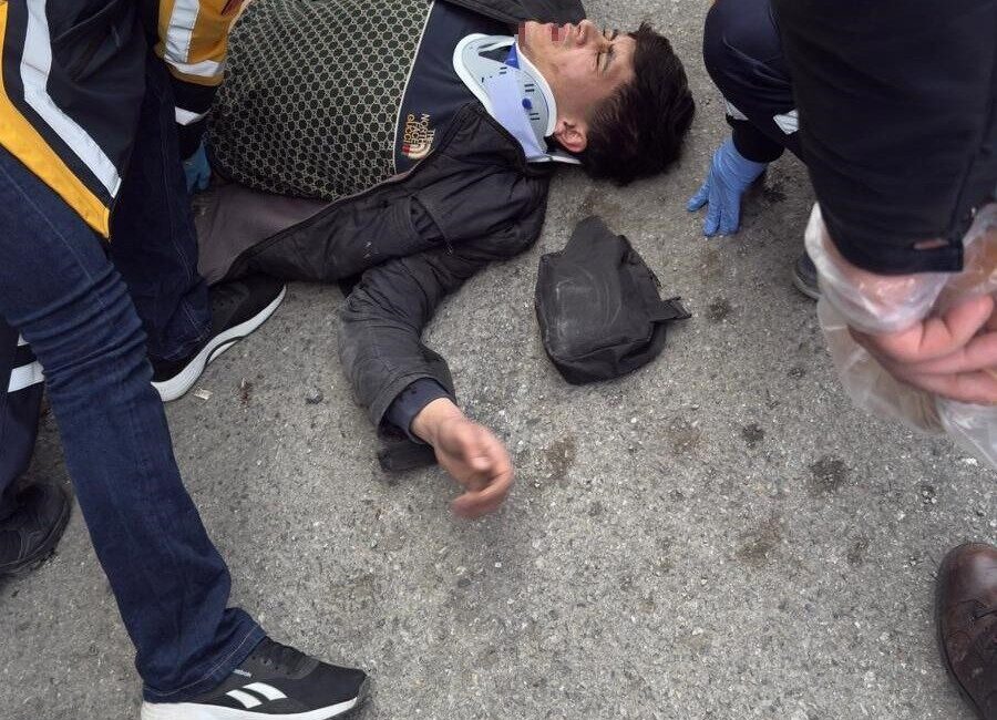 SAMSUN (İHA) – Samsun’un İlkadım ilçesinde otomobil ile motosikletin çarpışması