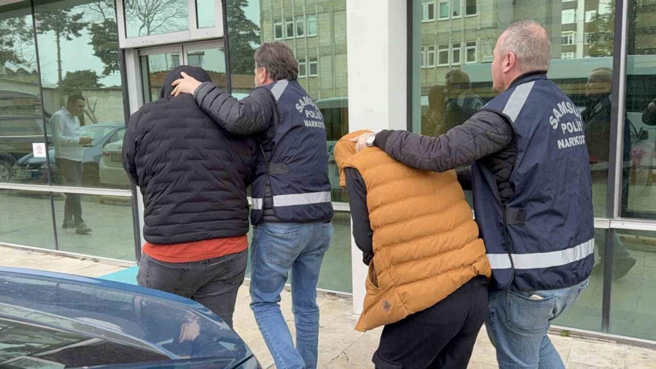 Samsun’da Narkotik Suçlarla Mücadele Şube Müdürlüğü ekiplerince Canik ve İlkadım