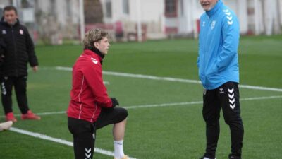 Samsunspor, UEFA Konferans Ligi son 16 play-off turu rövanşında yarın